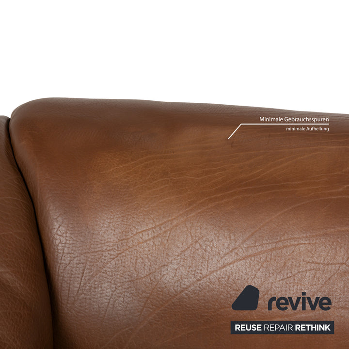 De Sede DS-47 Leder Zweisitzer Braun	Sofa Couch manuelle Funktion