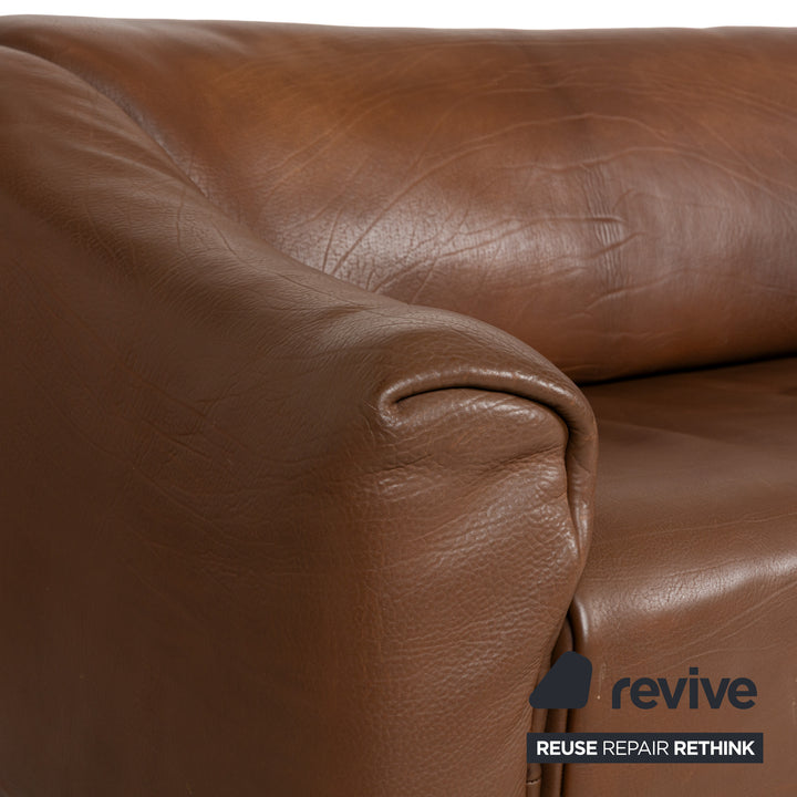 De Sede DS-47 Leder Zweisitzer Braun	Sofa Couch manuelle Funktion