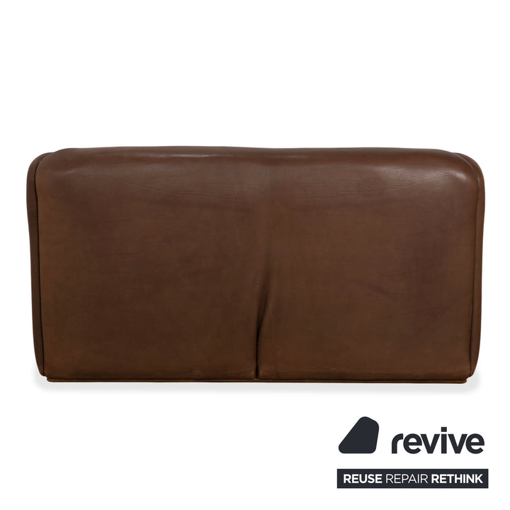 de Sede DS-47 Leder Zweisitzer Braun Cognac Sofa Couch Vintage manuelle Funktion