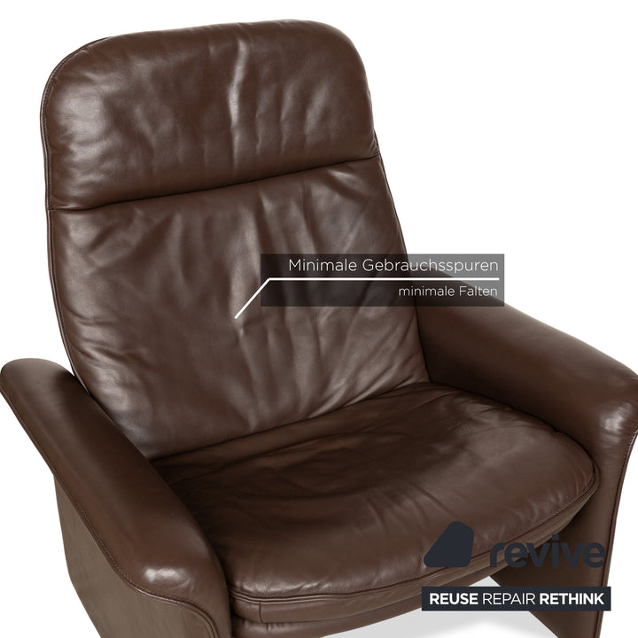 de Sede DS 50 Leather Armchair Brown Manual Function