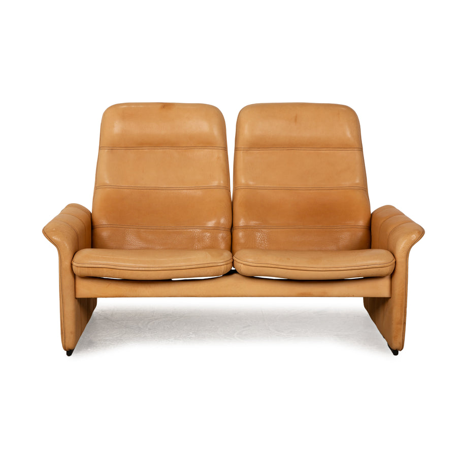 de Sede DS 50 Leather Two-Seater Beige Sofa Couch