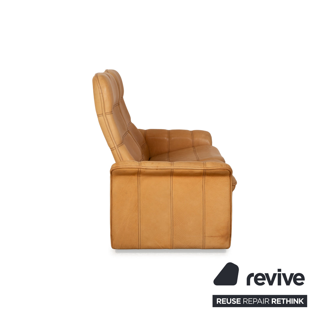 de Sede DS 50 Leather Two-Seater Beige Sofa Couch