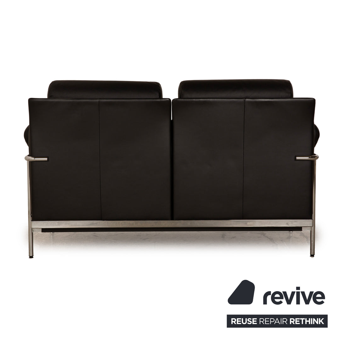 de Sede DS 560 Leder Zweisitzer Schwarz inkl. Kopfstütze Bauhaus Sofa Couch