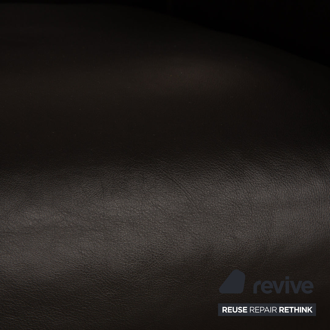de Sede DS 560 Leder Zweisitzer Schwarz inkl. Kopfstütze Bauhaus Sofa Couch