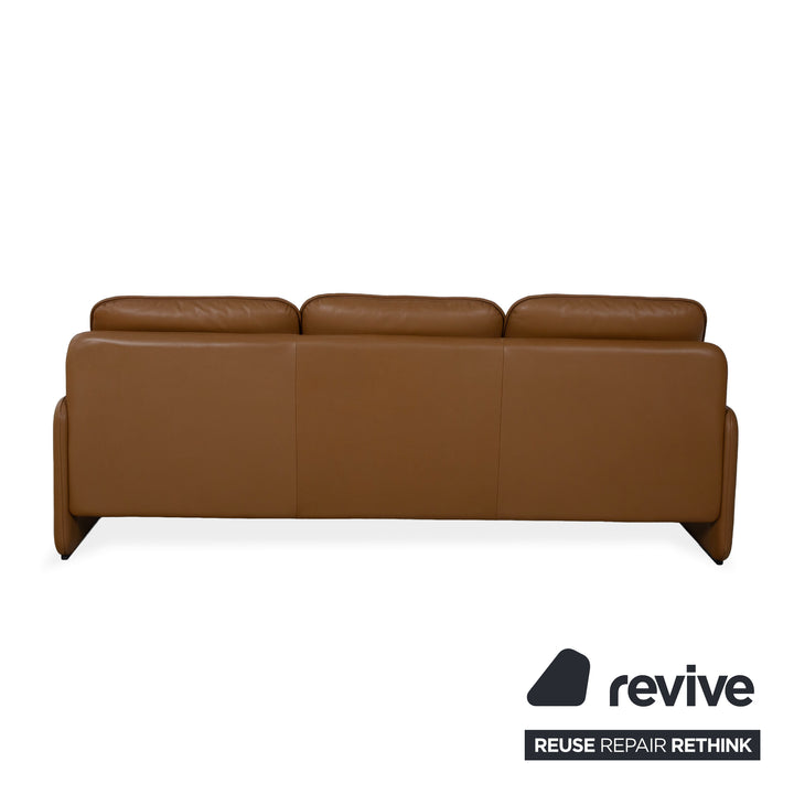 de Sede DS-61 Leder Dreisitzer Sofa Braun Beige Couch