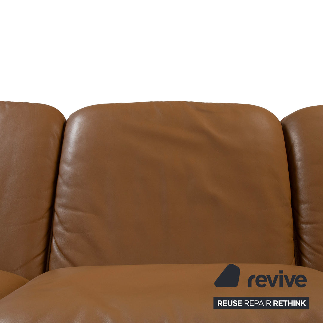de Sede DS-61 Leder Dreisitzer Sofa Braun Beige Couch