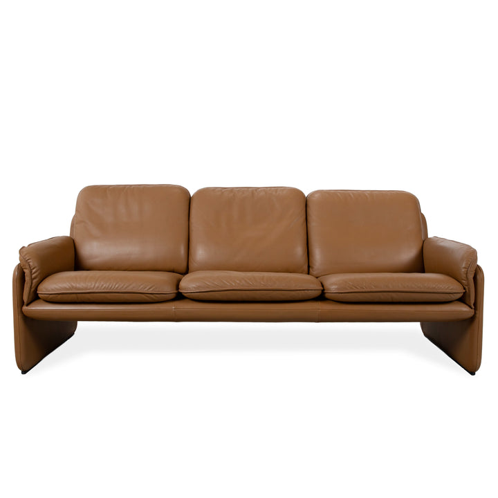 de Sede DS-61 Leder Dreisitzer Sofa Braun Beige Couch