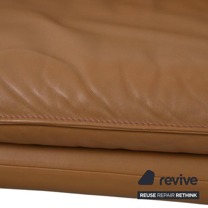 de Sede DS-61 Leder Dreisitzer Sofa Braun Beige Couch