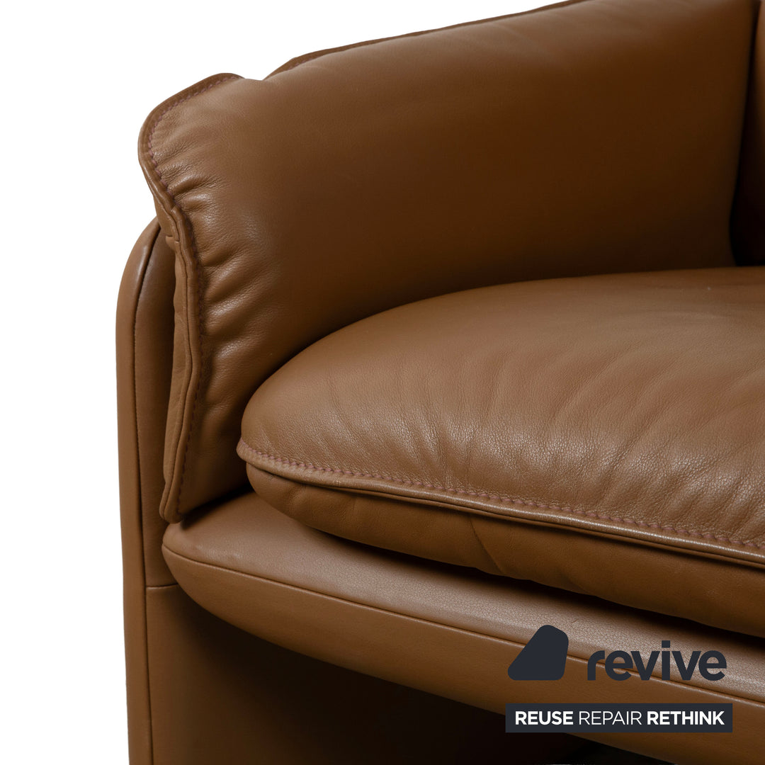 de Sede DS-61 Leder Dreisitzer Sofa Braun Beige Couch