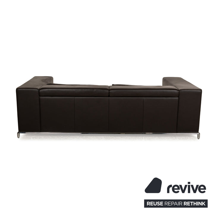 de Sede DS 7 Leather Three Seater Brown Manual Function Sofa Couch