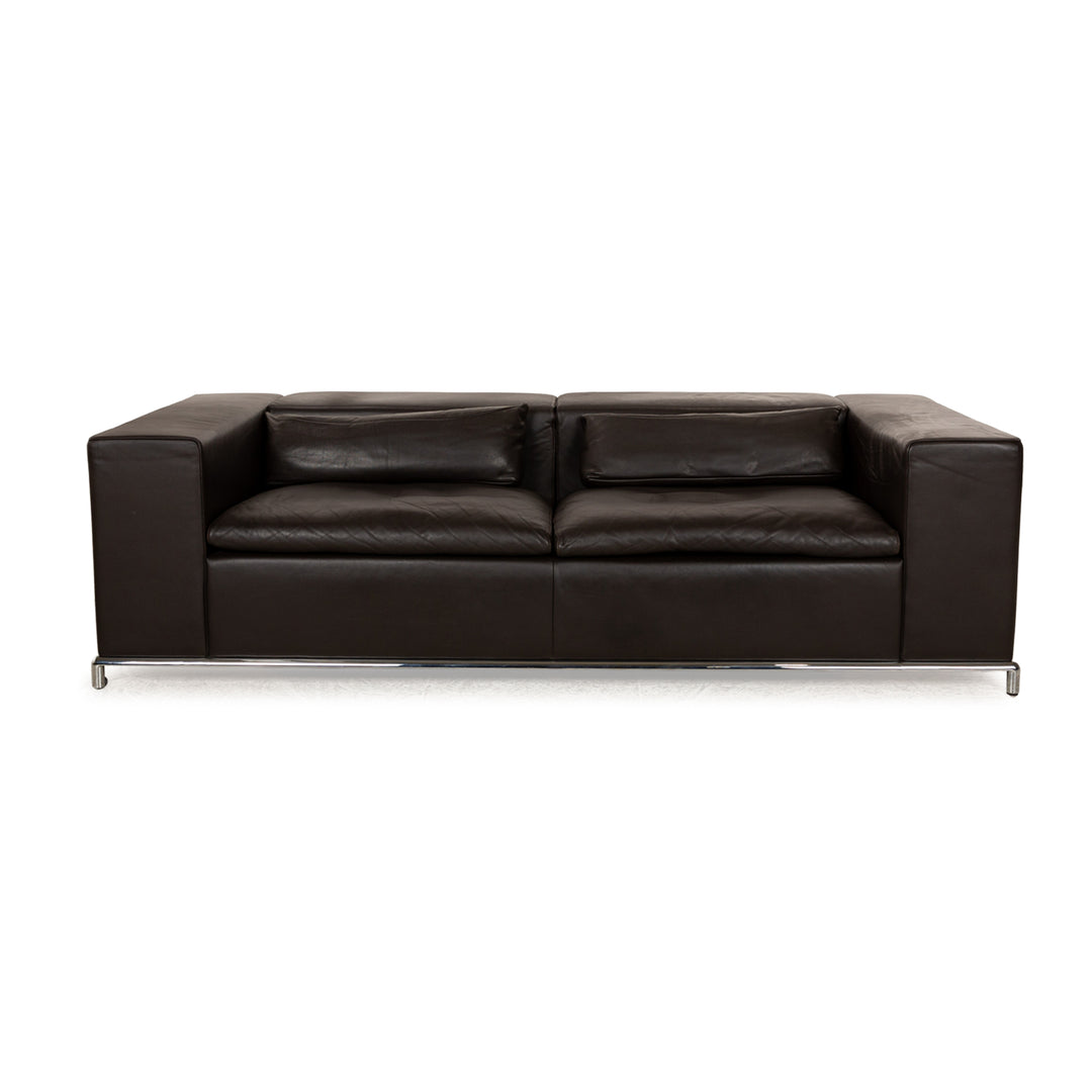 de Sede DS 7 Leather Three Seater Brown Manual Function Sofa Couch