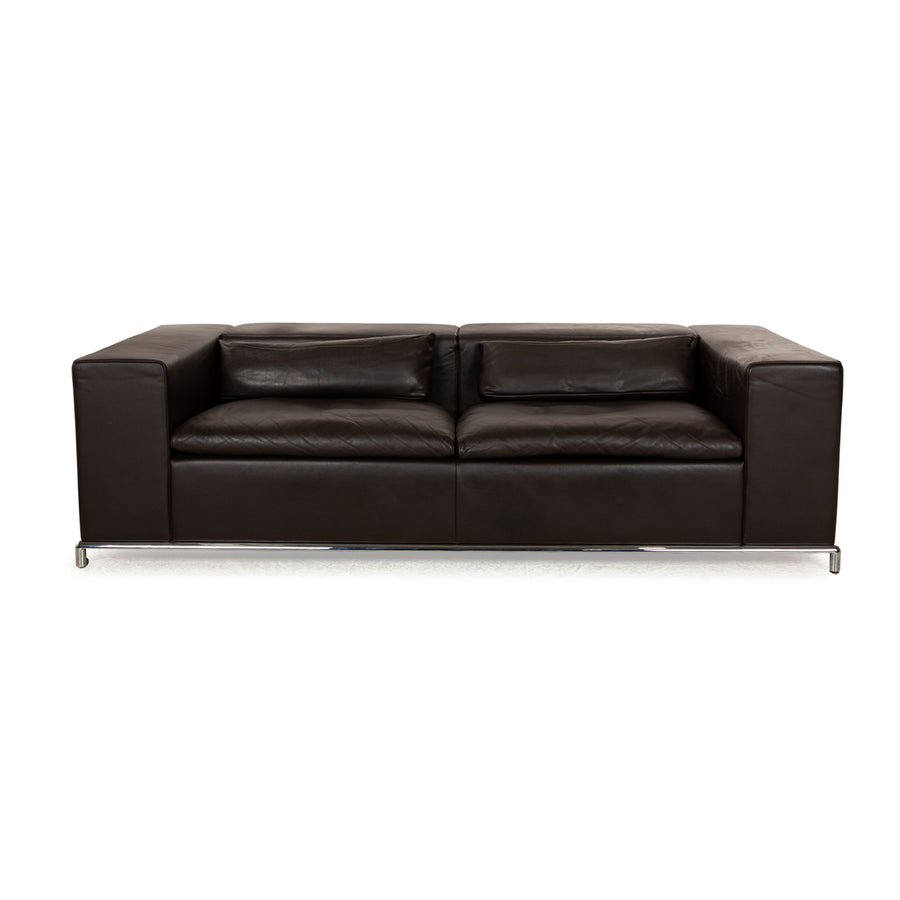 de Sede DS 7 Leder Dreisitzer Braun manuelle Funktion Sofa Couch