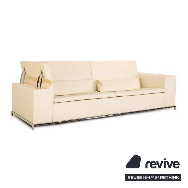 de Sede DS 7 leather three-seater sofa couch cream function