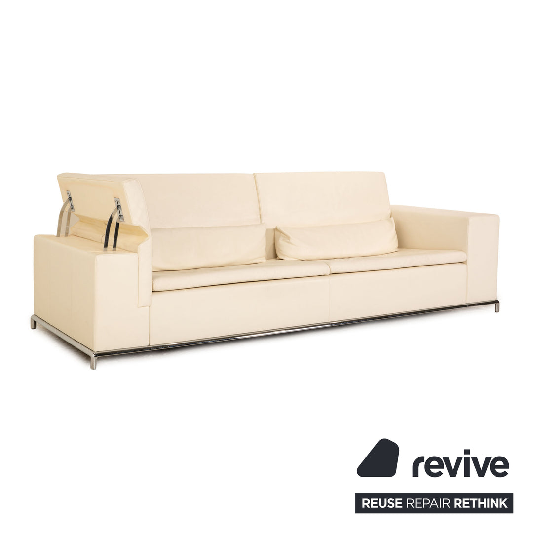 de Sede DS 7 Leder Dreisitzer Sofa Couch Creme Funktion