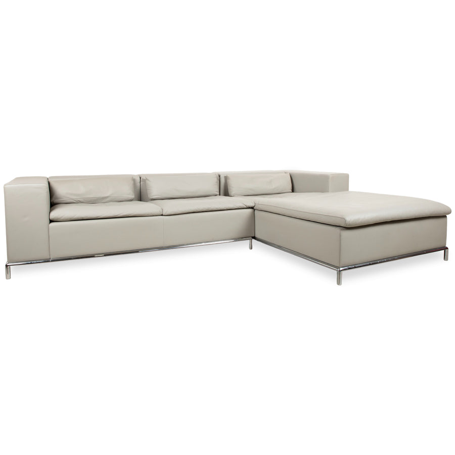 de Sede DS-7 læderhjørnesofa grå manuel funktion sofa
