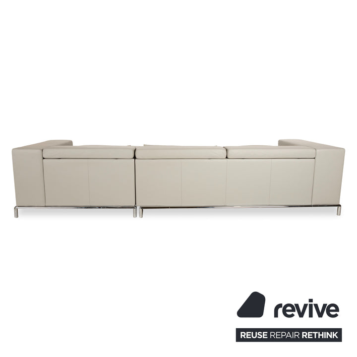 de Sede DS-7 Leder Ecksofa Grau manuelle Funktion Sofa Couch