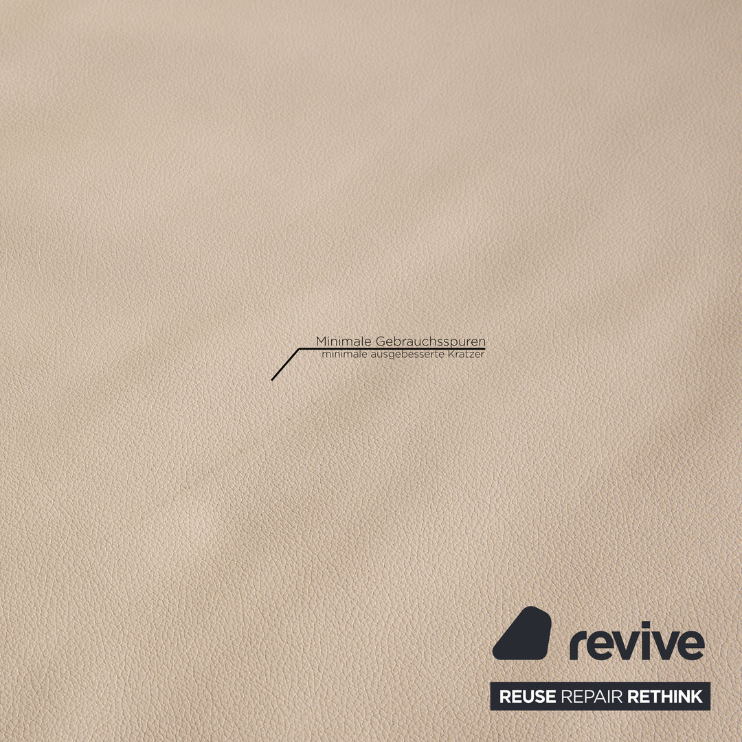 de Sede DS 7 leather sofa cream corner sofa couch recamier left