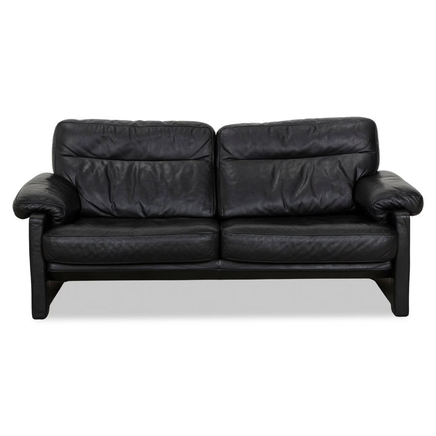 De Sede DS-70 Leder Dreisitzer Schwarz Sofa Couch