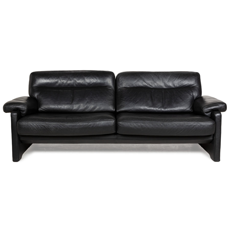 De Sede DS-70 Leder Dreisitzer Schwarz Sofa Couch