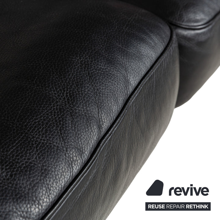 De Sede DS-70 Leder Dreisitzer Schwarz Sofa Couch