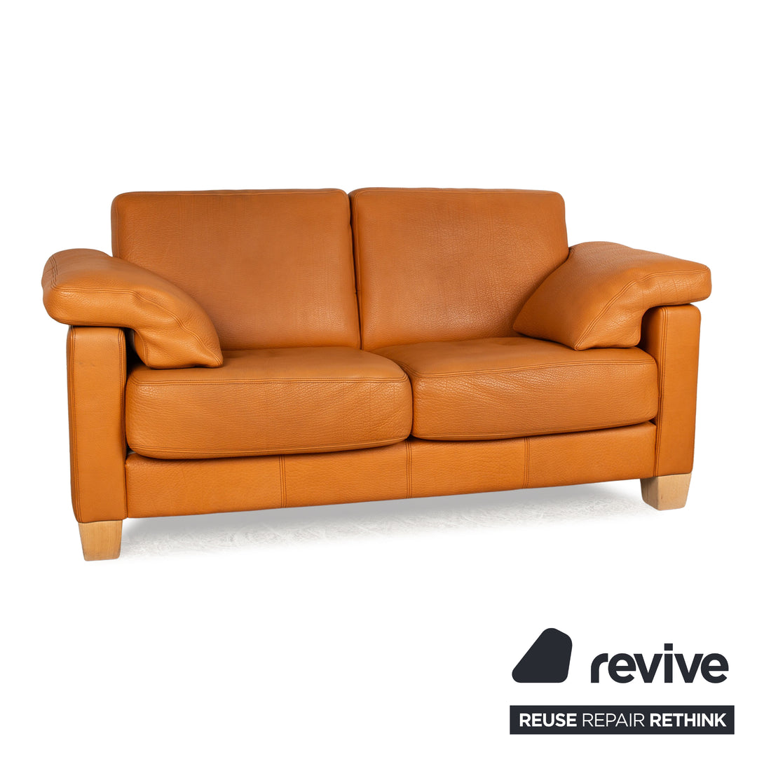 de Sede DS-17 Leather Two-Seater Brown Sofa Couch