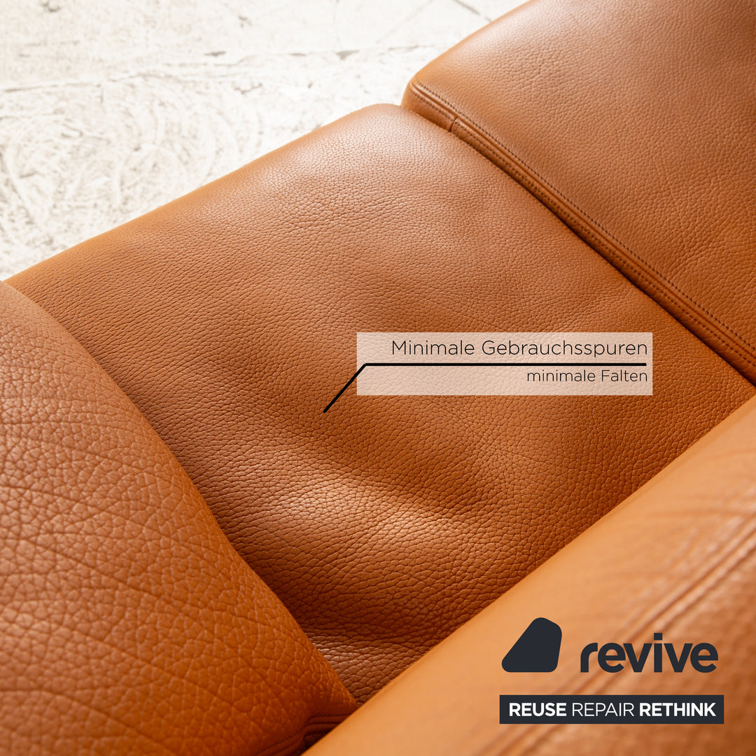 de Sede DS-17 Leather Two-Seater Brown Sofa Couch