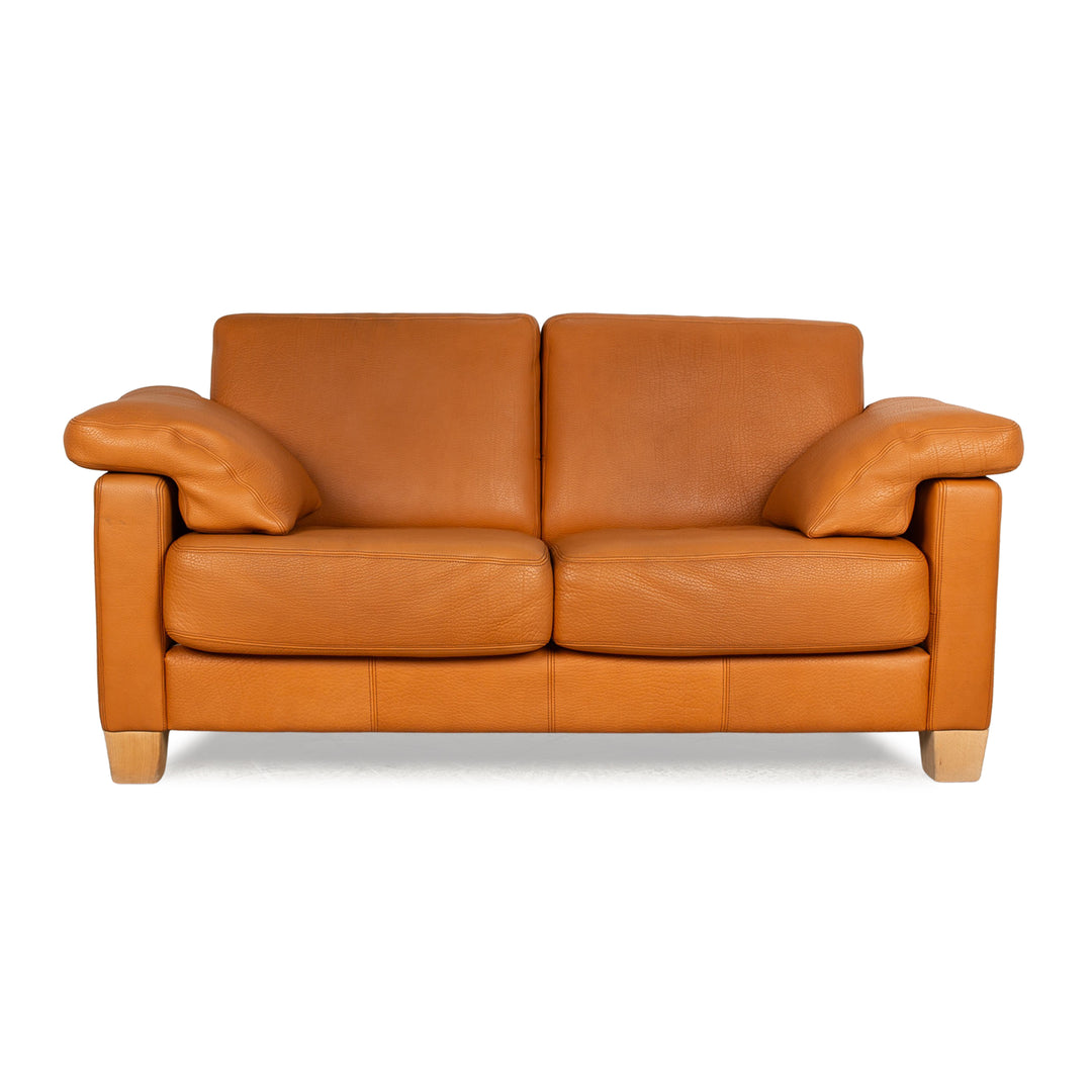 de Sede DS-17 Leather Two-Seater Brown Sofa Couch