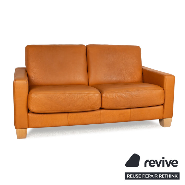 de Sede DS-17 Leather Two-Seater Brown Sofa Couch