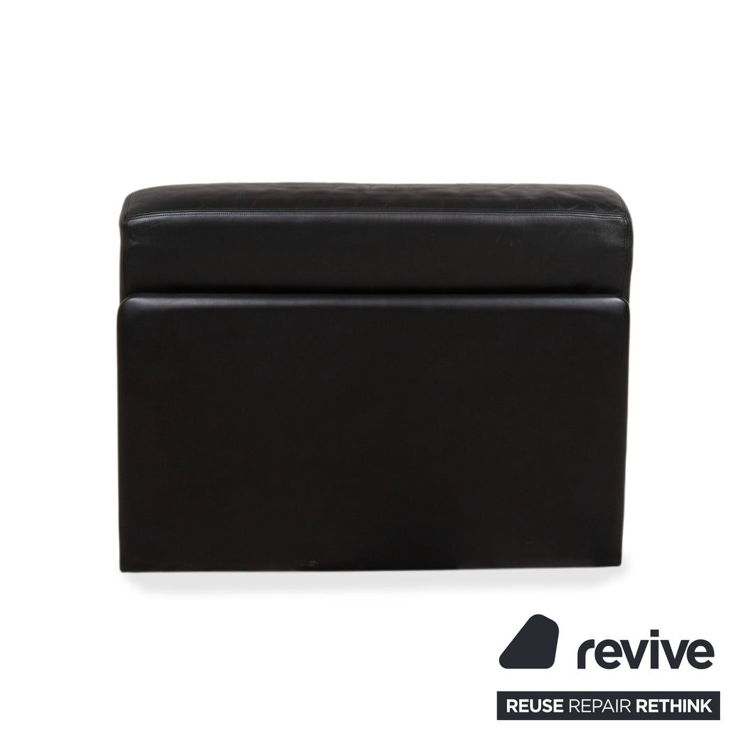 De Sede DS-76 Leder Sessel Schwarz manuelle Funktion Schlaffunktion