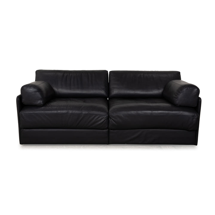 de Sede DS 76 Leder Zweisitzer Dunkelblau Sofa Couch Schlaffunktion