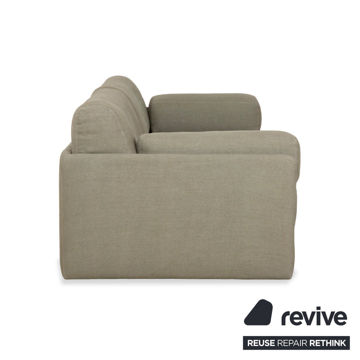 de Sede DS-76 Stoff Zweisitzer Grau Grün Sofa Couch Schlafsofa