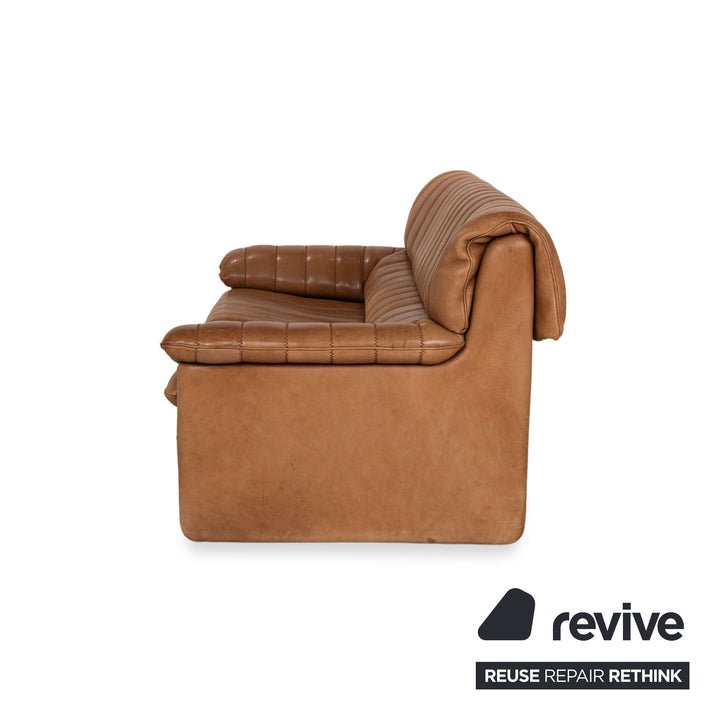 De Sede DS-86 Leather Two-Seater Brown Sofa Couch