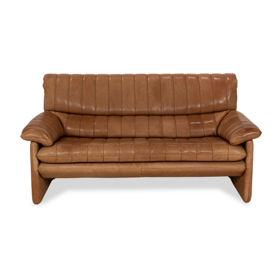 De Sede DS-86 Leather Two-Seater Brown Sofa Couch