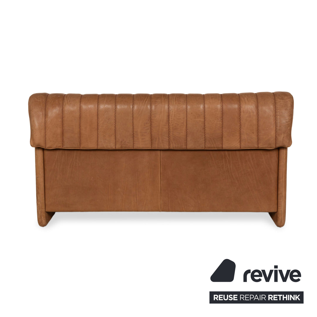 De Sede DS-86 Leather Two-Seater Brown Sofa Couch