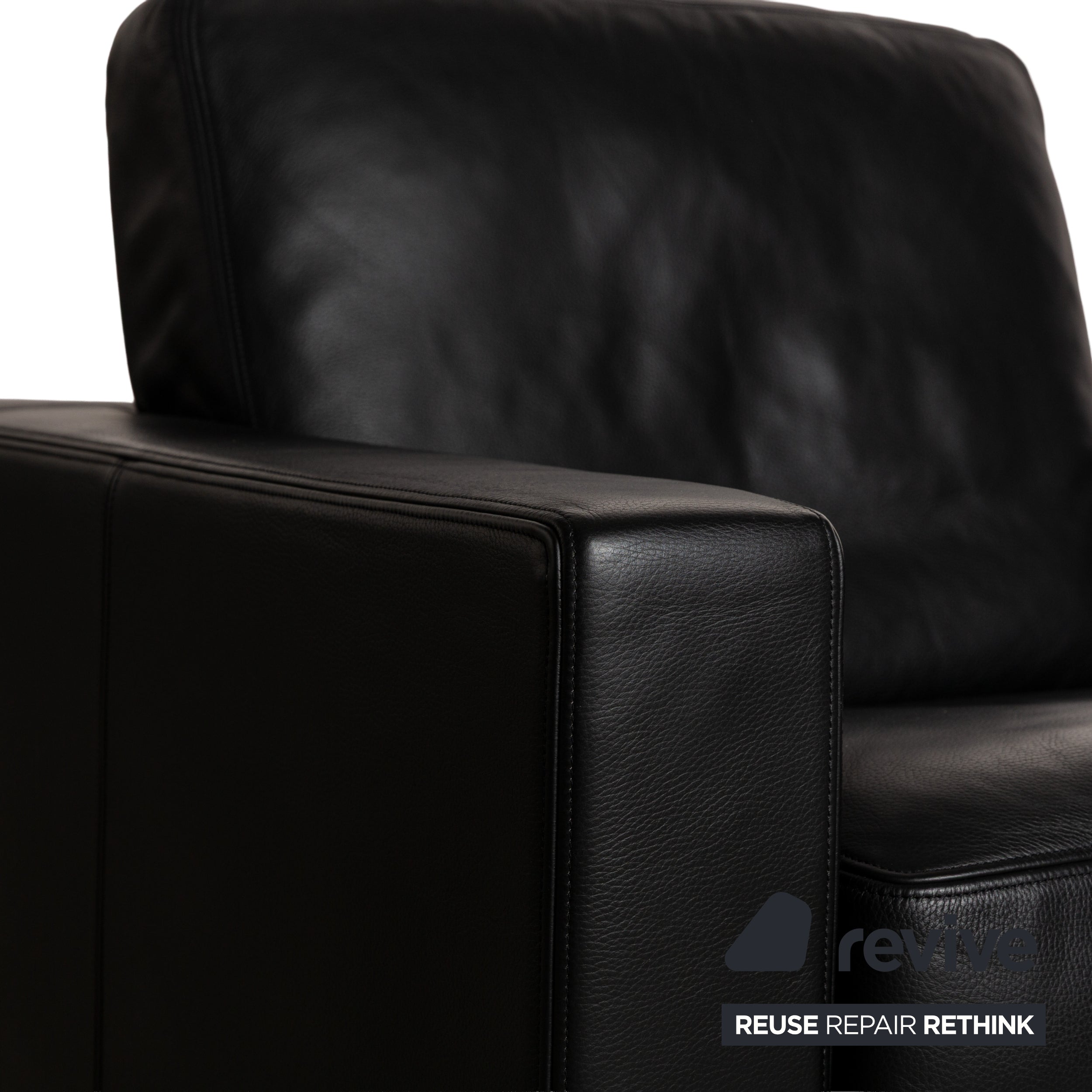 De Sede für WK Wohnen DS-17/WK 612 Leder Sessel Schwarz