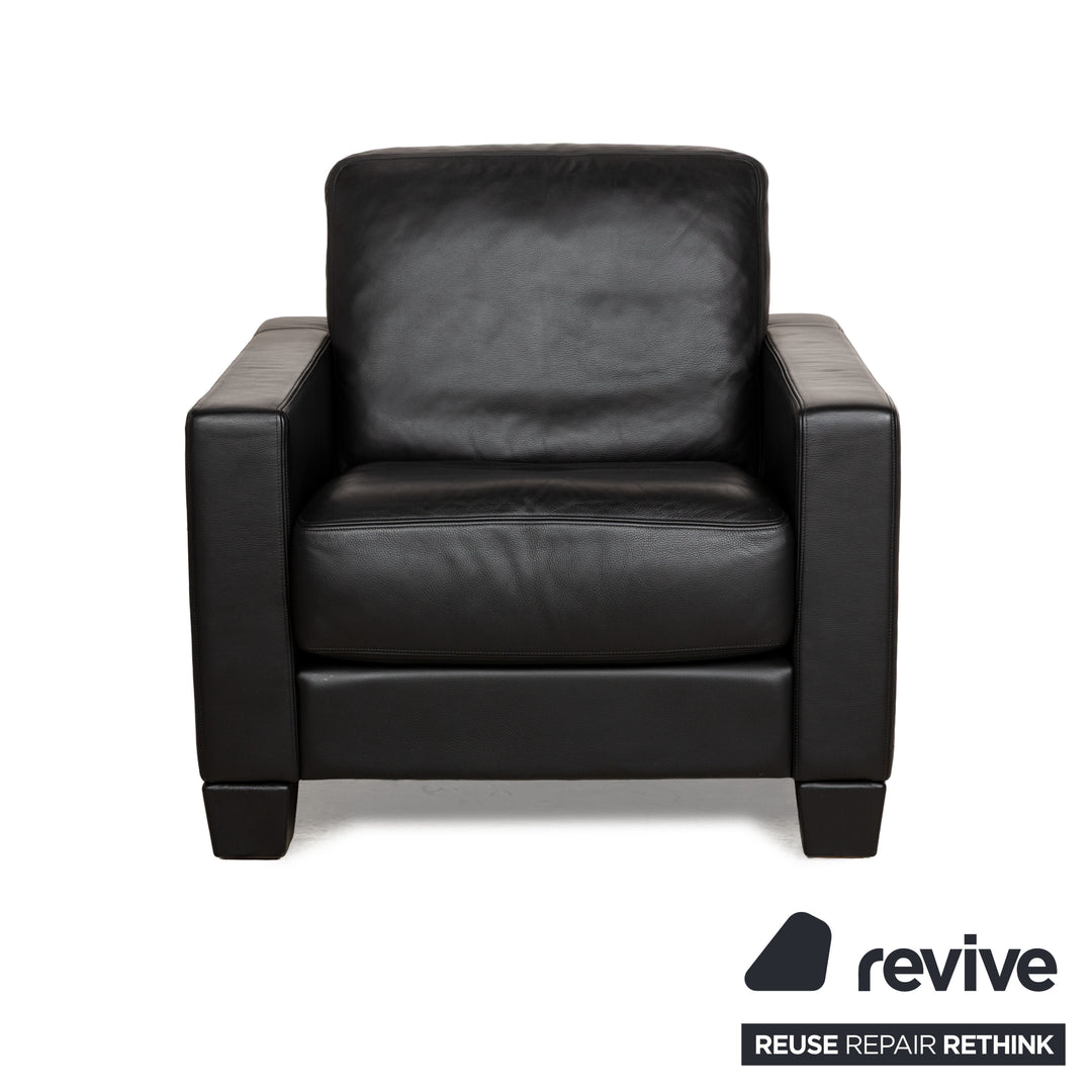 De Sede for WK Wohnen DS-17/WK 612 Leather Armchair Black