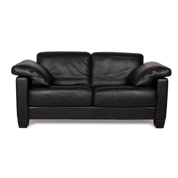 De Sede für WK Wohnen DS-17/WK 612 Leder Zweisitzer Schwarz Sofa Couch