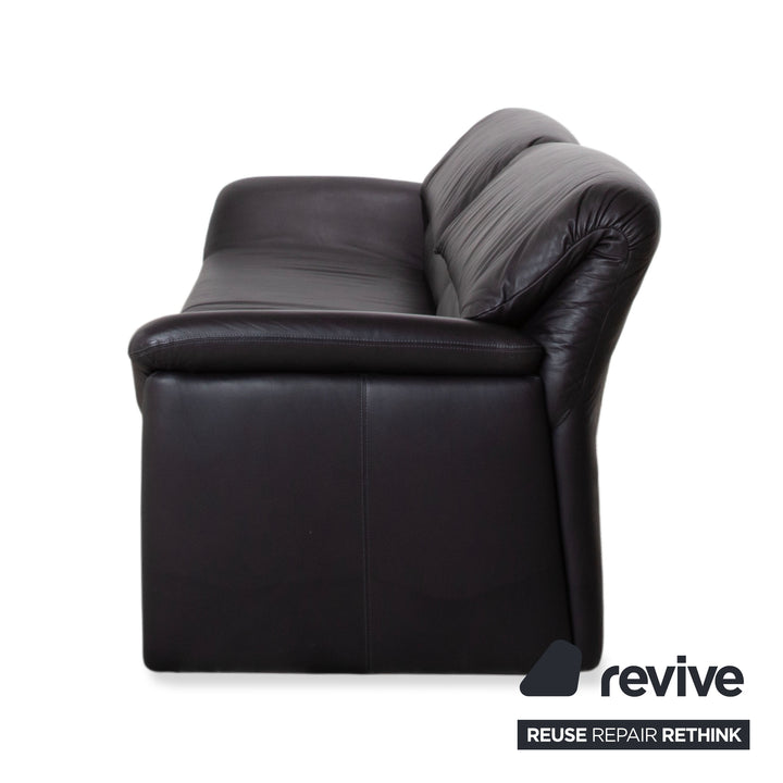 de Sede Hans Kaufeld Leder Zweisitzer Dunkelbraun manuelle Funktion Sofa Couch