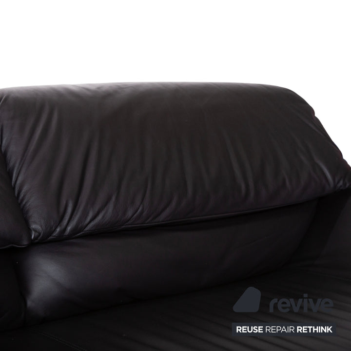 de Sede Hans Kaufeld Leder Zweisitzer Dunkelbraun manuelle Funktion Sofa Couch