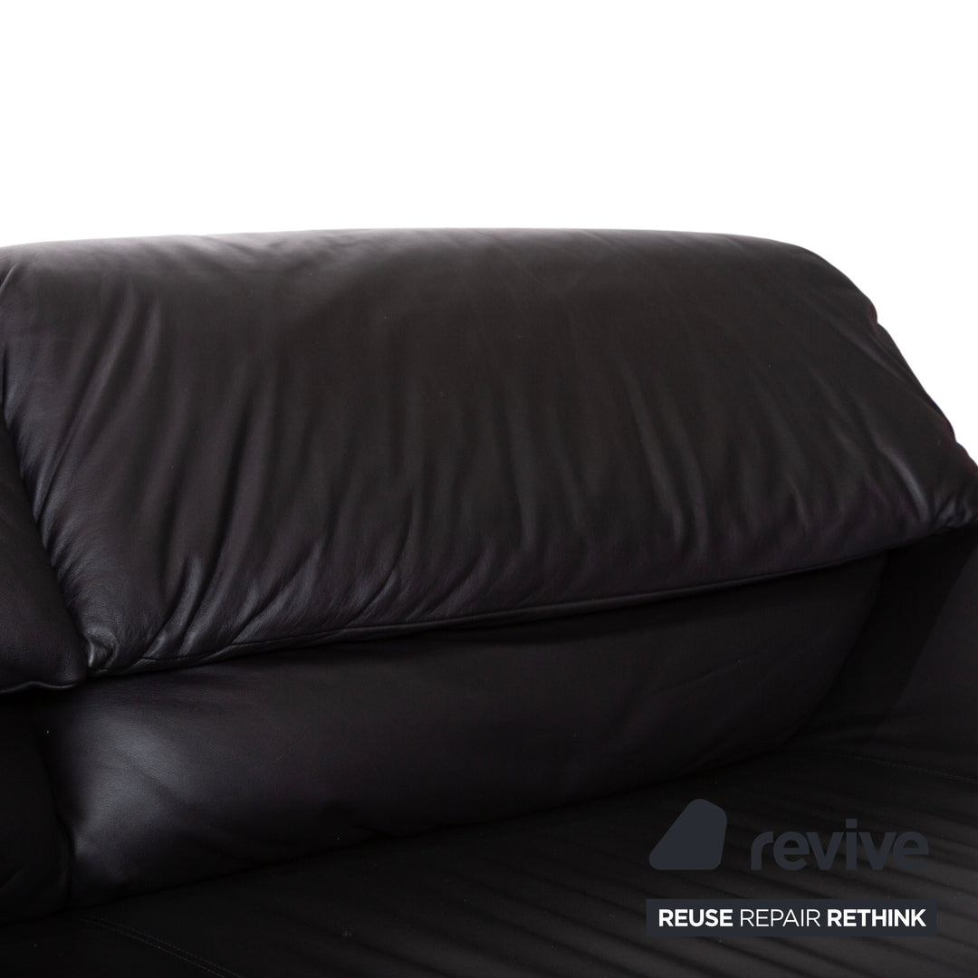 de Sede Hans Kaufeld Leder Zweisitzer Dunkelbraun manuelle Funktion Sofa Couch
