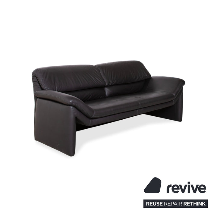 de Sede Hans Kaufeld Leder Zweisitzer Dunkelbraun manuelle Funktion Sofa Couch