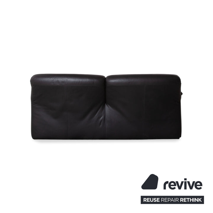 de Sede Hans Kaufeld Leder Zweisitzer Dunkelbraun manuelle Funktion Sofa Couch
