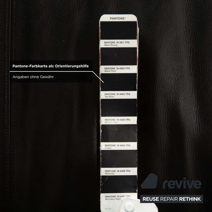 Canapé deux places en cuir noir de Sede Hans Kaufeld - Fonctionnement manuel