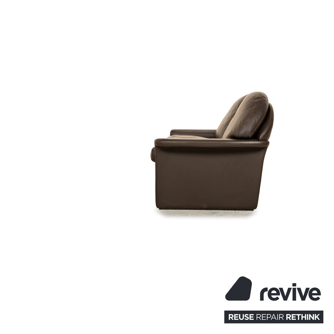 de Sede Leather Two Seater Brown Sofa Couch