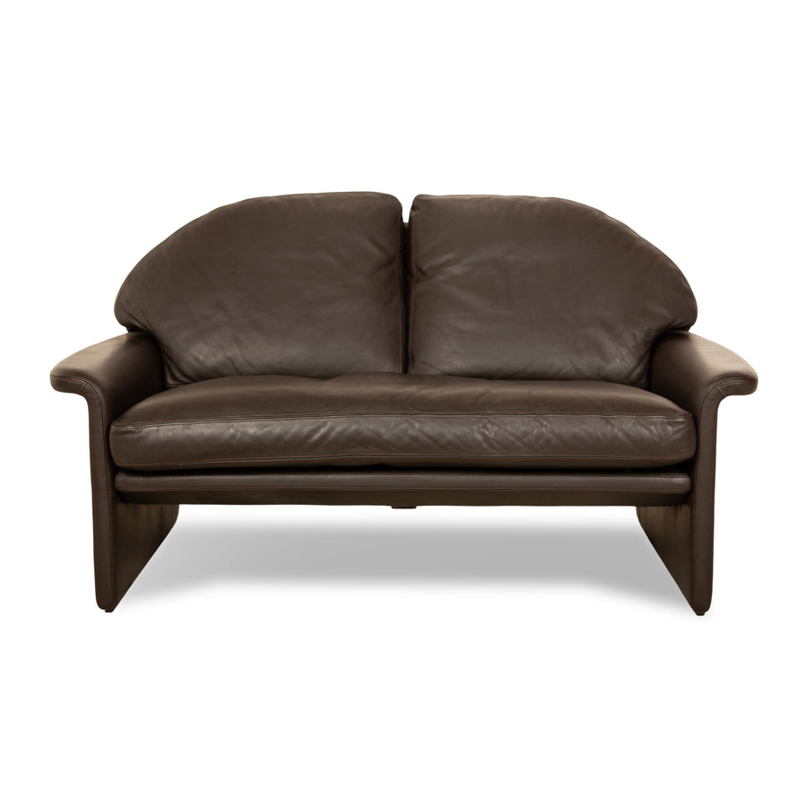 de Sede Leather Two Seater Brown Sofa Couch