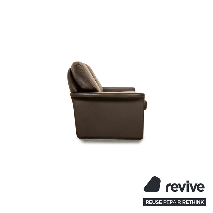 de Sede Leather Two Seater Brown Sofa Couch