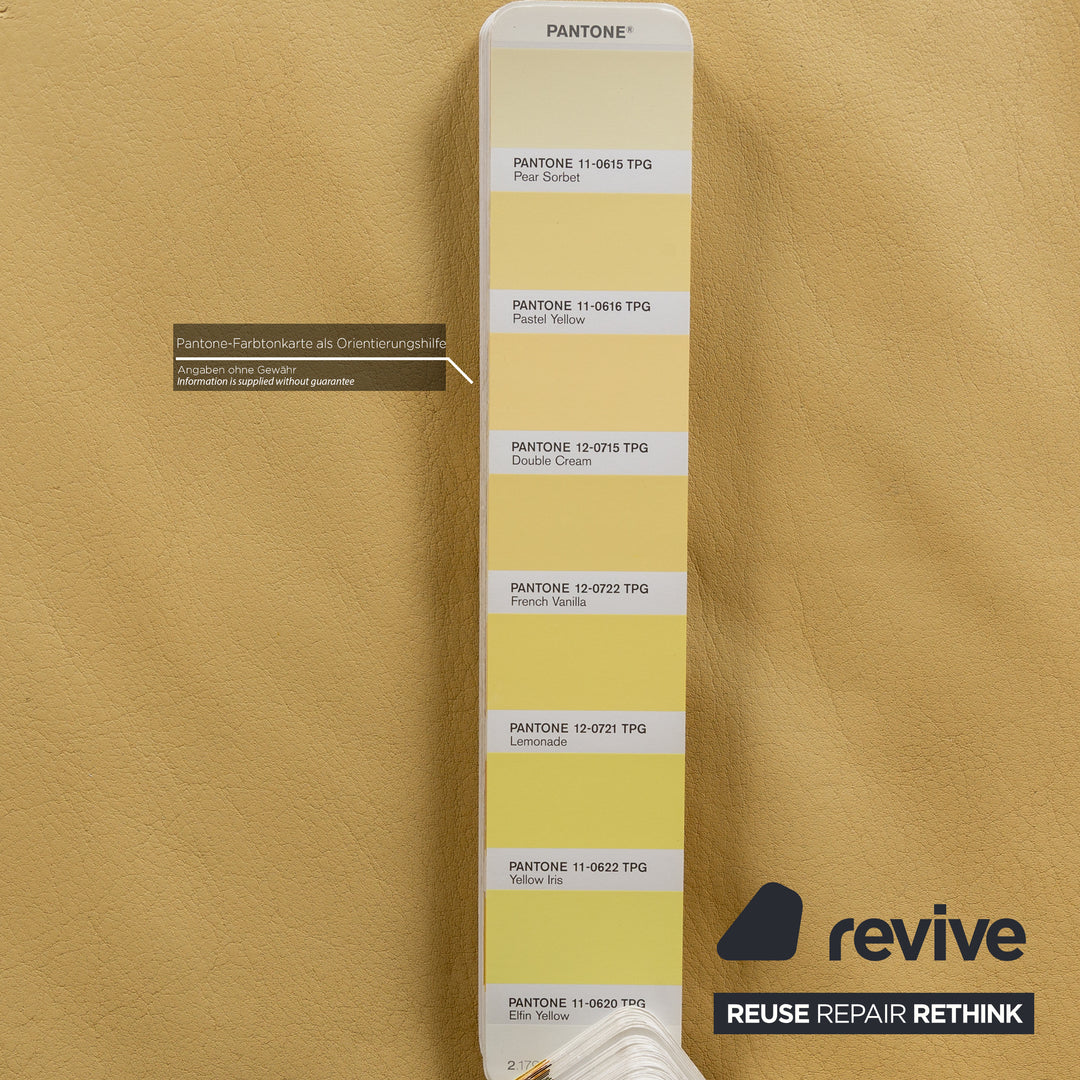 de Sede Leder Zweisitzer Gelb Sofa Couch