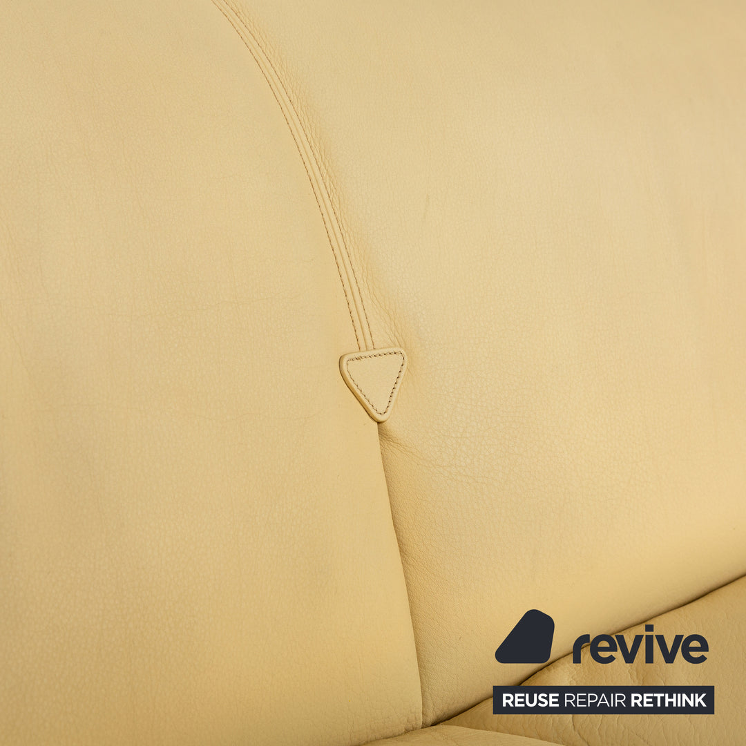 de Sede Leder Zweisitzer Gelb Sofa Couch