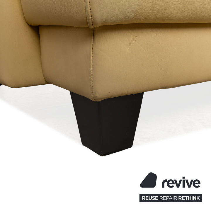 de Sede Leder Zweisitzer Gelb Sofa Couch