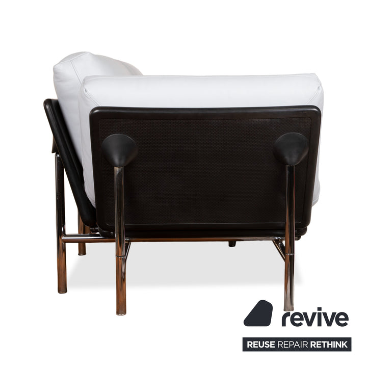 Dema Ratapla Leder Zweisitzer Grau Blau manuelle Funktion Sofa Couch